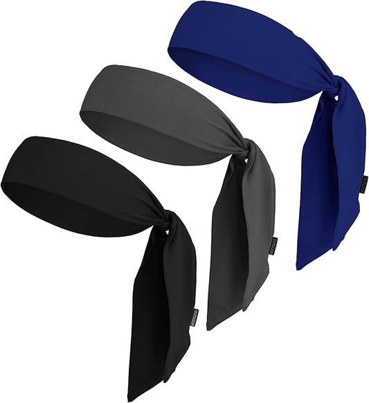 Tie Headband for Women & Men - Ninja Headbands, Head Tie for Running, Basketball, Football & Athletics,Cooling Headband
