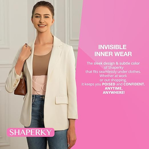 Posture Corrector for Women for Support: Back Brace for Full Back Support - Adjustable Shoulder Straightener for Women and Men (Medium)