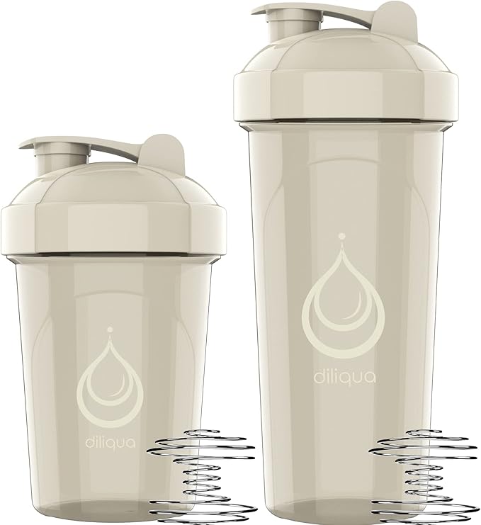 10 PACK- Shaker Bottles with Wire Whisks for Protein Mixes | Leakproof Blender Shaker Bottle Pack | BPA-Free & Dishwasher Safe | Large 28oz & Small 20oz shaker bottle | Shaker Cups for shakes