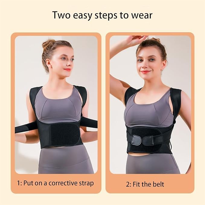 S~XXXL(20~90kg) Posture Corrector for Women、Men,Back Brace Posture Corrector,Comfy、Breathable、Lower Back Pain Relief。(Pink,L-45-60kg)