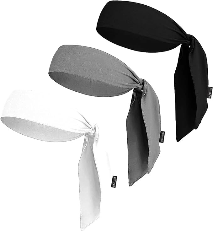 Tie Headband for Women & Men - Ninja Headbands, Head Tie for Running, Basketball, Football & Athletics,Cooling Headband
