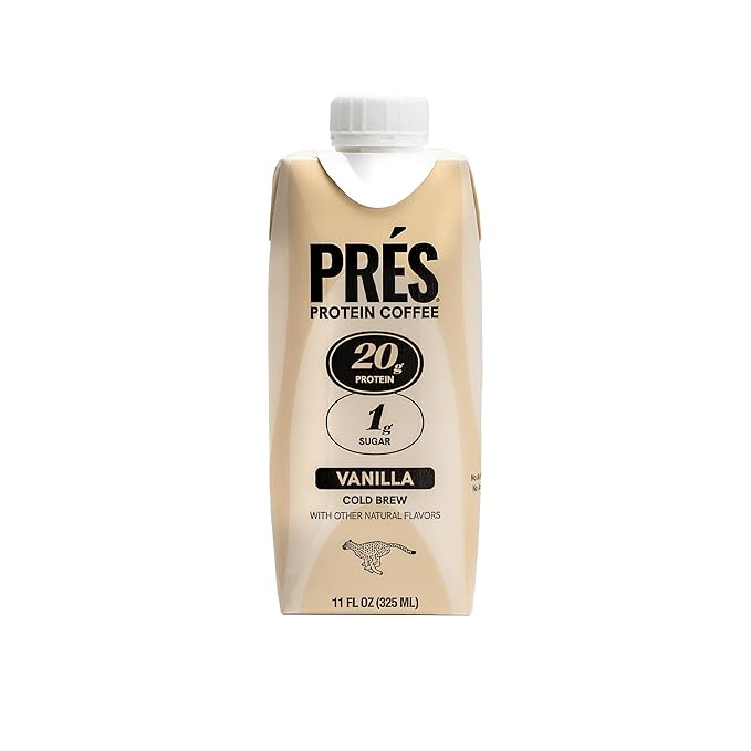 Protein Coffee - Real Cold Brew with Creamy Vanilla - 20g Ready To Drink Protein - 1g Sugar - 100 Calories - No Added Sugar, 99% Lactose Free Keto Friendly Proffee - 11 FL OZ - 12pk Vanilla