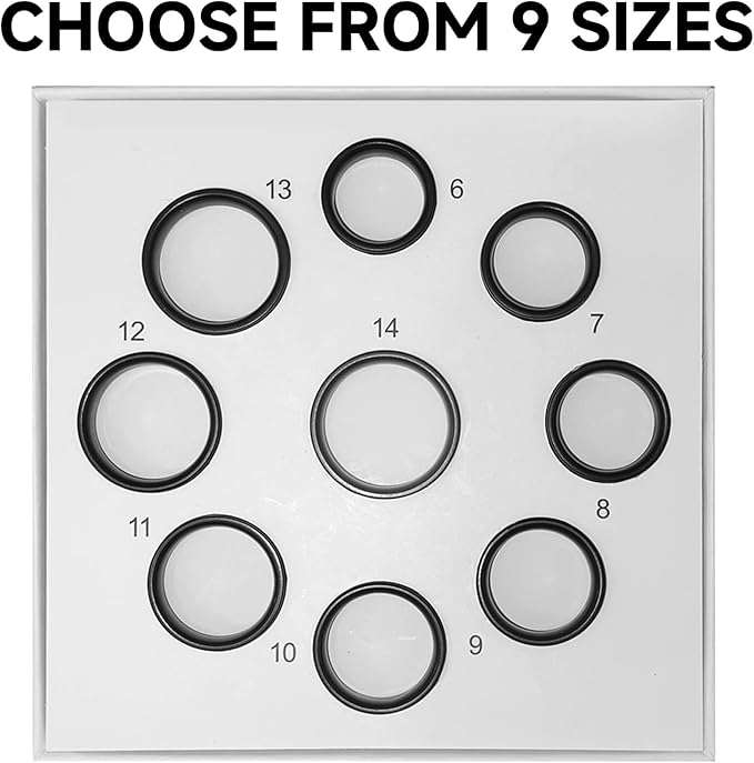 MUMU Smart Ring Sizing Kit for Women Men,Fitness Tracker Ring for Sport Monitoring,Choose Sizes 7 to 13,No Subscription Fee, IP68 Waterproof Smart Ring for iPhone & Android(Only Sizing Kit)