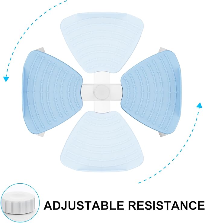 Waist Twister Ab Machine, 300 lbs Capacity Exercise Twist Board with Resistance Bands, Core Trainer Belly Fat Burner, Noiseless Waist Sculptor with Foot Massage