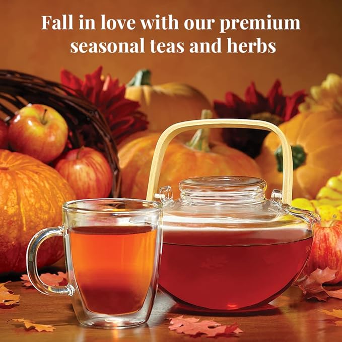 The Republic of Tea – Harvest Stackable Tea Tin, Autumn Assortment, 36 Tea Bags