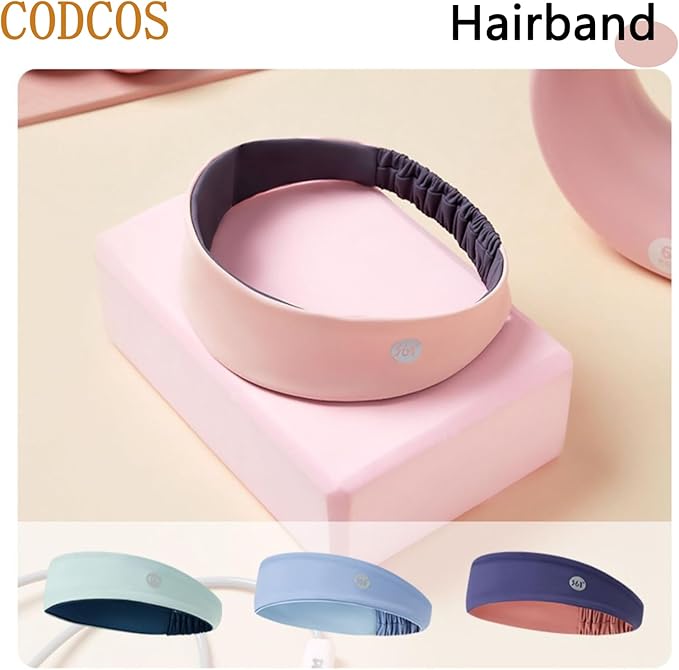 Women's Ice-Feeling Sports Headband Quick-Drying Cooling Sweatband Moisture Wicking Non Slip Exercise Sweat Band for Women Workout Running Tennis Yoga Fitness