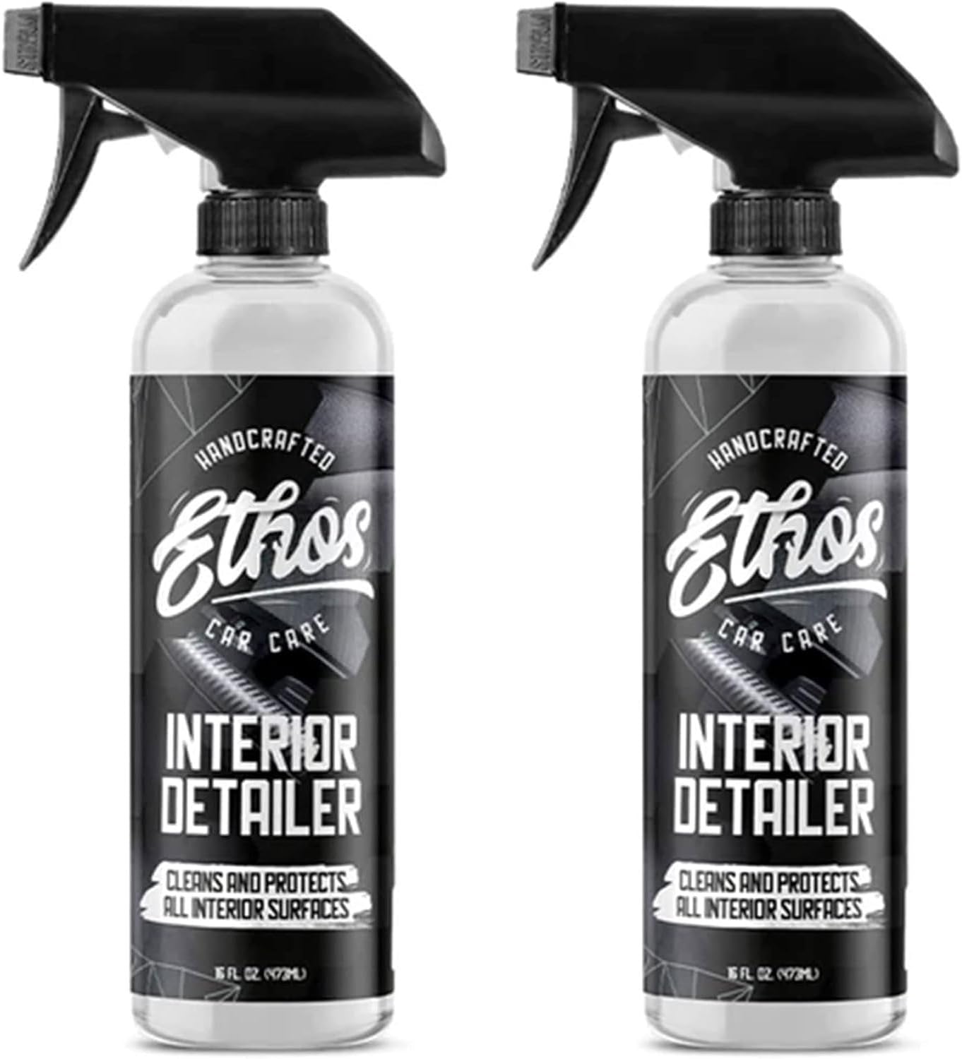 Ethos Interior Detailer Spray - Interior Car Cleaner Easily Cleans & Protects All Interior Surfaces | Non Greasy Satin Finish with UV Protection & Odor Neutralizing Agents | Coconut Scented
