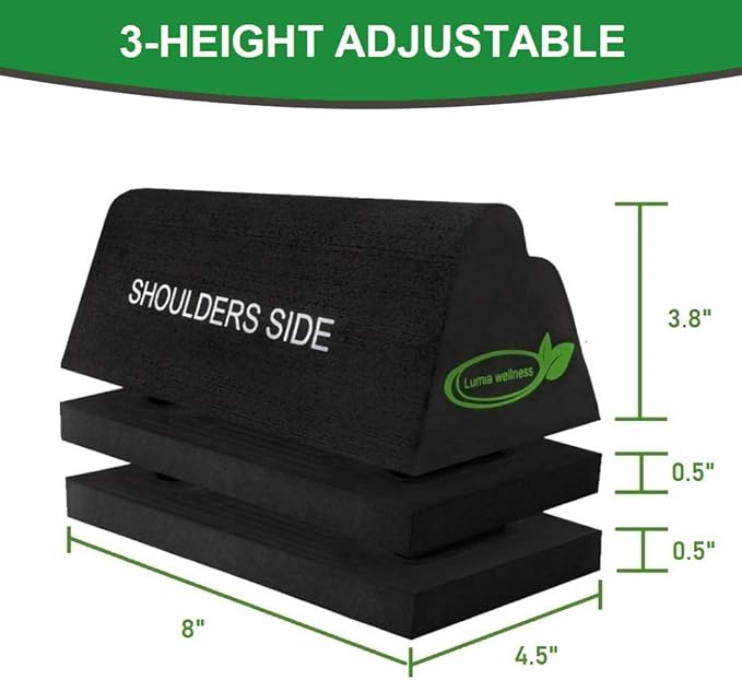 Cervical Orthotic Traction Block, Firm, FSA/HSA Eligible, Spinal & Neck Alignment, Cervical Traction Device & Neck Stretcher