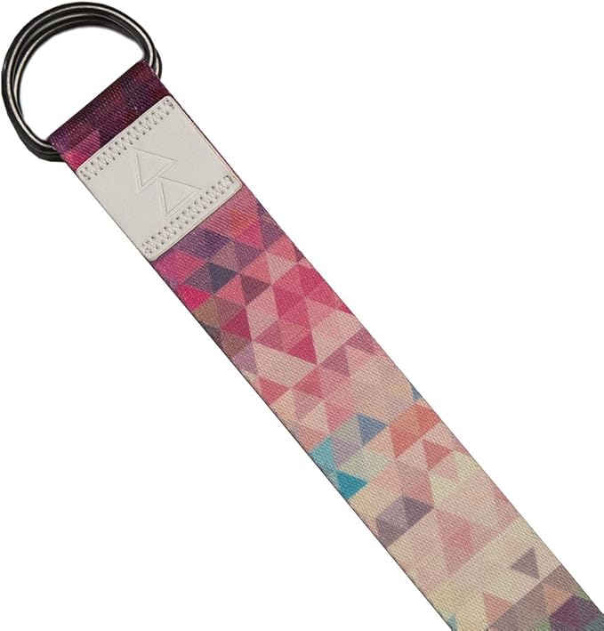 yogadesignlab YOGA DESIGN LAB | The Yoga Strap | Luxurious, Extra Long, Super Soft, Eco Printed | Studio Quality, Adjustable | Safely Stretch Further and Hold Longer | 8 ft Long