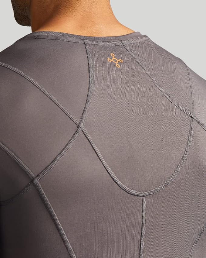 Tommie Copper Shoulder Support Shirt for Men, Posture Corrector Compression Shirt with UPF 50 Sun Protection