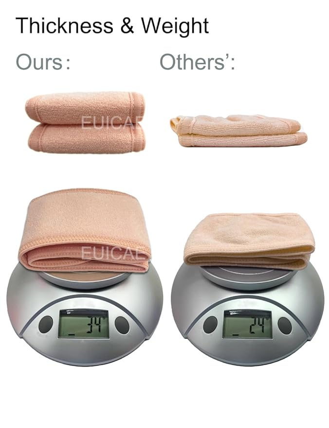 EUICAE Spa Headband Sweat Head Towel Wrap - Non-Slip, Stretchable, Washable Makeup Facial Treatment and Sport Headwrap for Face Wash (orange)