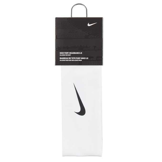 Nike Fury Headband 2.0 (OSFM,White/Black)