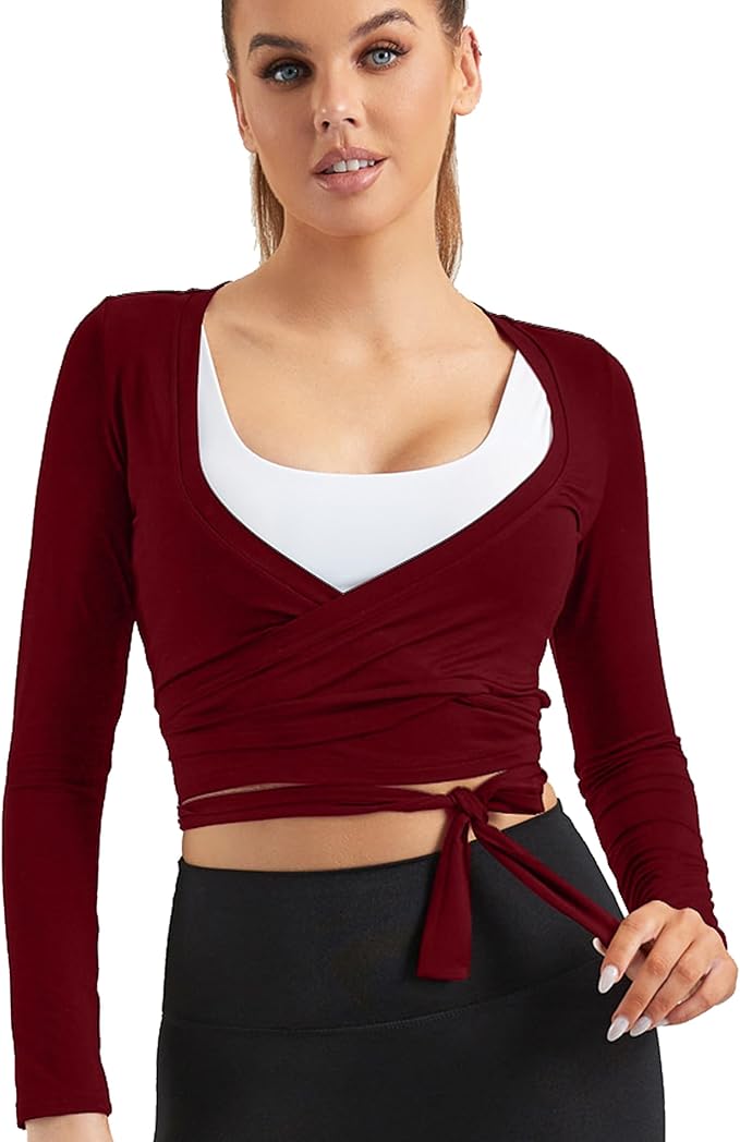 Women Tie Front Shrug Long Sleeve Bolero Cardigan Lightweight Casual Tops