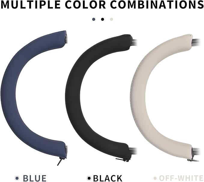 Headphone Headband Cover Sleeve for Sony Earphone WH-1000xm4/WH-1000XM3 Silicone Material Zipper Installation Sweat-Proof, dust-Proof and Easy to wash - Blue