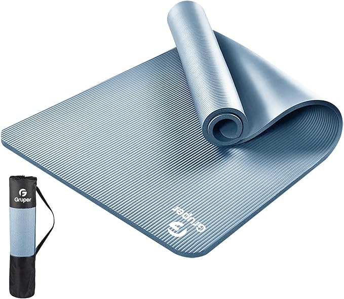Thick Yoga Mat Non Slip, Large Size 72" L x 32" W x 0.6" TH, Premium Exercise & Fitness Mat with Carrying Strap and Bag, Workout Mats for Home