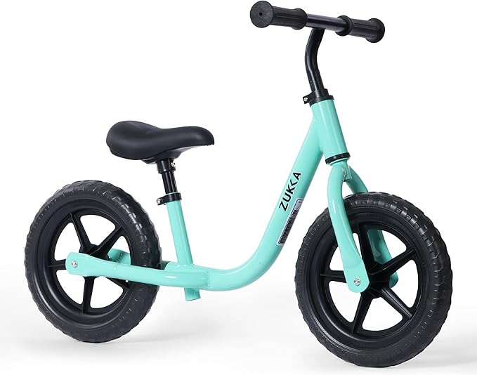 12 inch Toddler Balance Bike Adjustable Handlebar & Seat Anti-Slip Grip Suitable for 2-5 Years Old with Footrest Lightweight for Tolddlers Boys Girls Multiple Colors to Choose