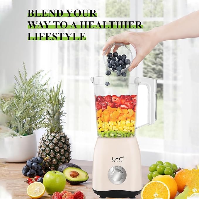 Blender for Smoothies,Personal Blender and Grinder Combo for Kitchen with a 54oz Portable Smoothie Cups,Shakes,Juices,Frozen Drinks and a 12oz Coffee Cup with Seal Cover for Coffee Beans(Cream)