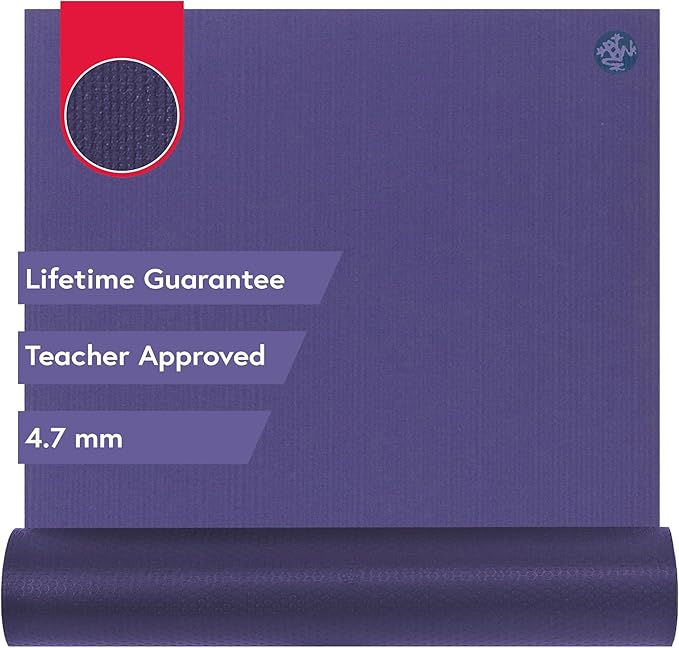 Manduka PROlite Yoga Mat 71" - 4.7mm | Lifetime Durability | Hygienic Construction | Teacher Approved | 71 x 24 inches