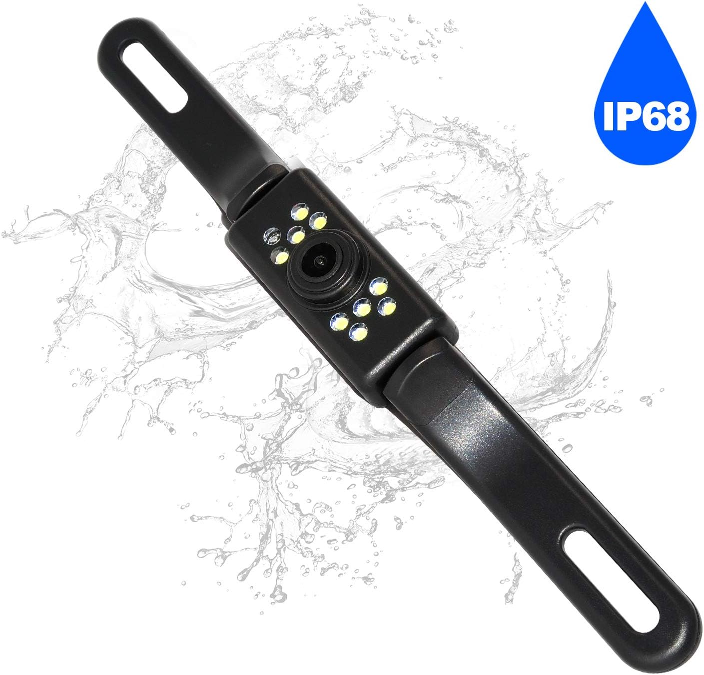 Backup Camera and Monitor Kit, 4.3" Car Vehicle Rearview Mirror Monitor for Car Reverse Camera Waterproof Car Rear View Camera with 9 LED Night Vision (4.3" Backup Camera)