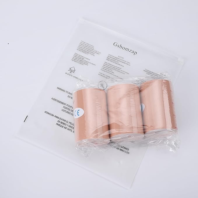 3 Pack Kinesiology Tape, 4in x 5.5yd Water Resistant Muscle Support Adhesive Sport Tape for Pain Relief, Latex Free Cotton Elastic Athletic Tape for Joints, Knee, Ankle, Shoulder, Wrist