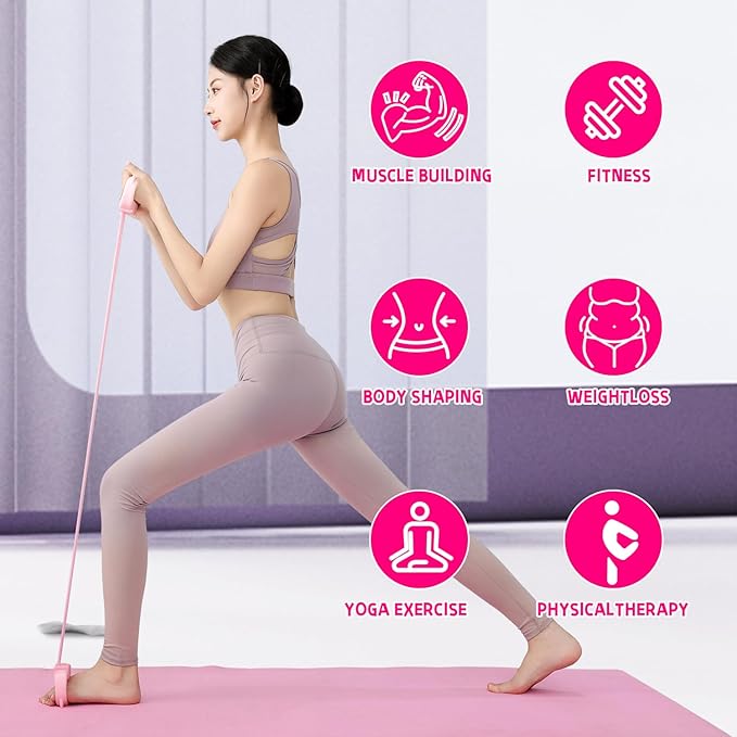 Resistance Bands with Handles, Single Resistance Bands, Exercise Bands with Comfortable Handles, Resistance Training, Physical Therapy, Home Workouts, Fitness, Pilates