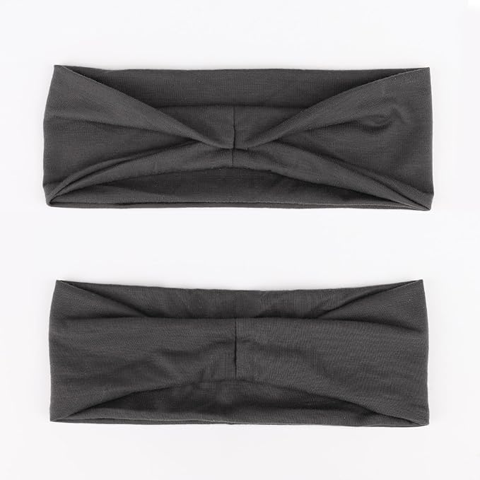 DRESHOW Yoga Sports Headbands for Women Elastic Non-Slip Headbands Workout Running Hair Bands 6 Pack