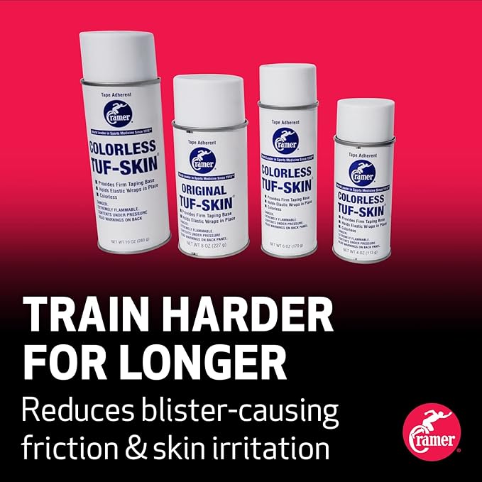 Cramer Tuf-Skin Taping Base for Athletic Tape, Adherent for Kinesiology Tape, Gymnastics Leotards