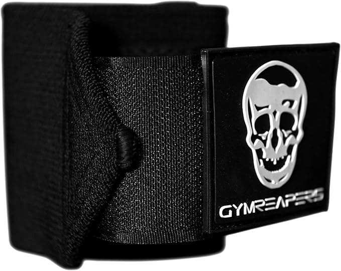 Wrist Wraps Weightlifting - Stiff Heavy Duty 18 inch Wraps With Thick Thumb Loop For Powerlifting, Bodybuilding, Cross Training, & Heavy Presses