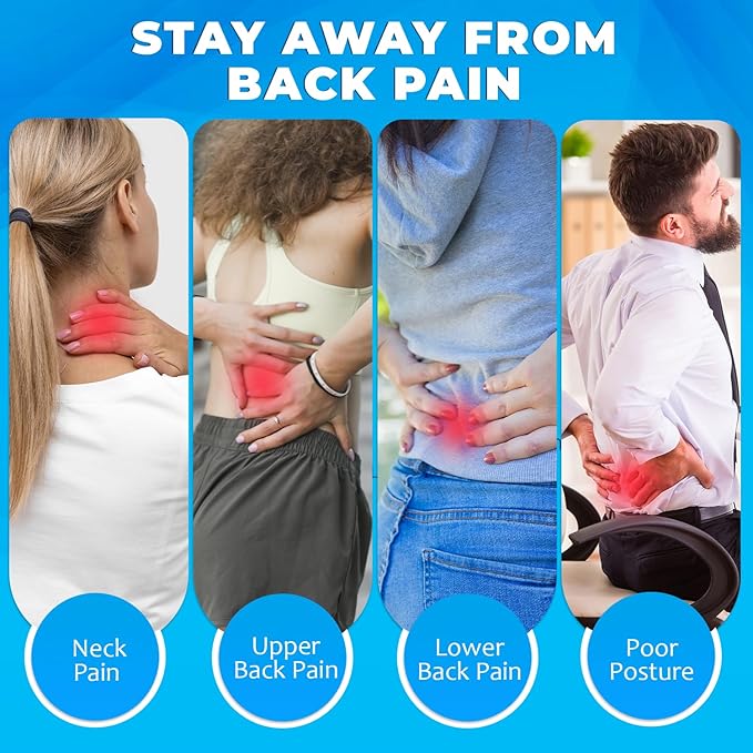 Elegant Lumbar Support Pillow for Office Chair - Fathers Day,Birthdays Gifts for Women Men, Ergonomic Back Support with Breathable 3D Mesh Cover, Suited for Office Chairs, Gaming Chairs (Black)