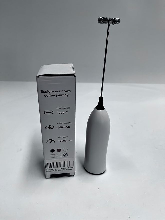 Handheld Coffee Frother,USB-Rechargeable Hand Frother,Adjustable Handheld Milk Frother for Cappuccinos, Hot Chocolate, Milkshakes, Egg Mix