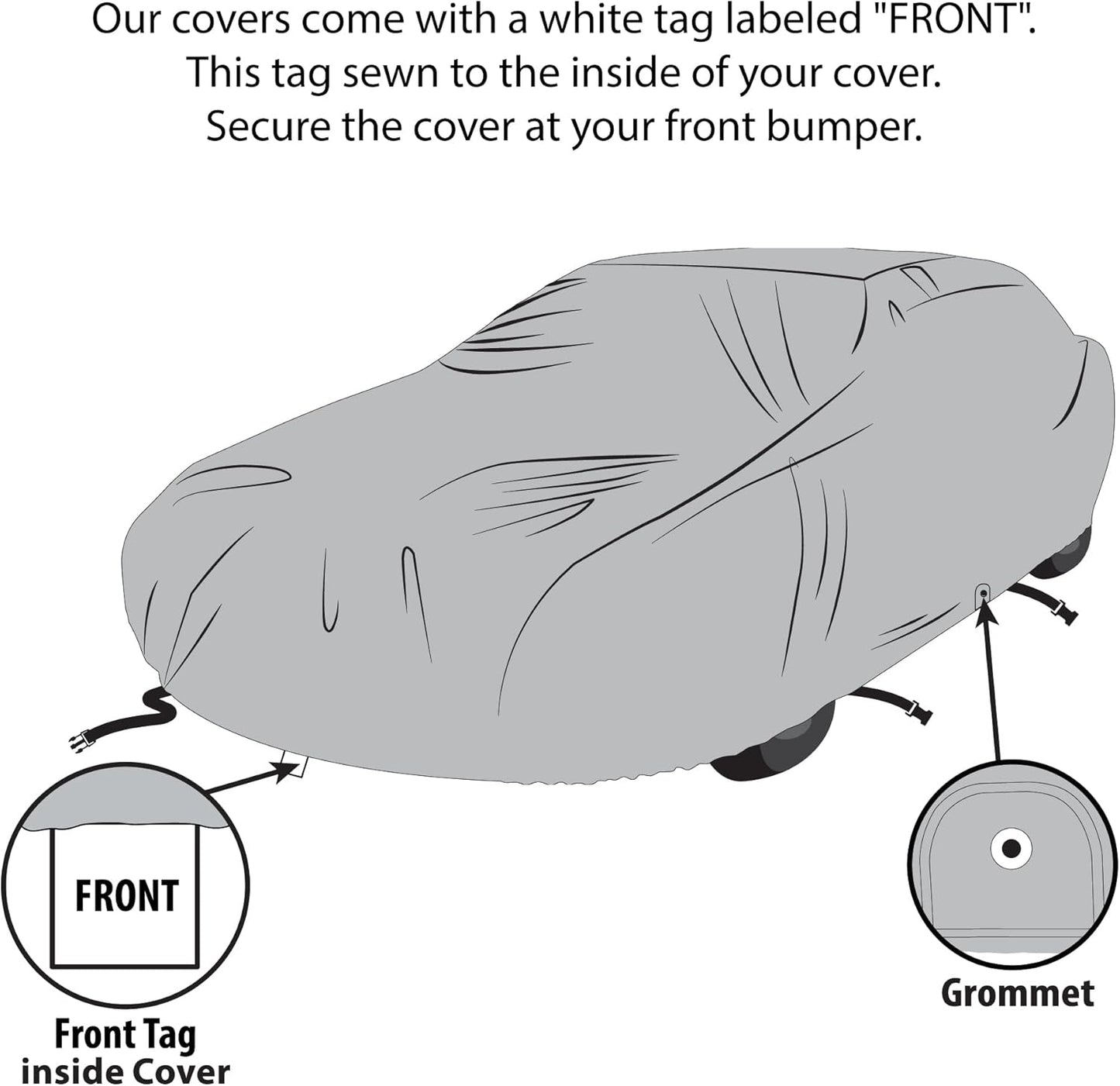 5 Layer Car Cover for Cadillac Series 61 1949-1951, Semi Custom Fit Full Coverage Pollution, Dust, Sun, Snow, Rain, Hail All Weather Protection, Breathable
