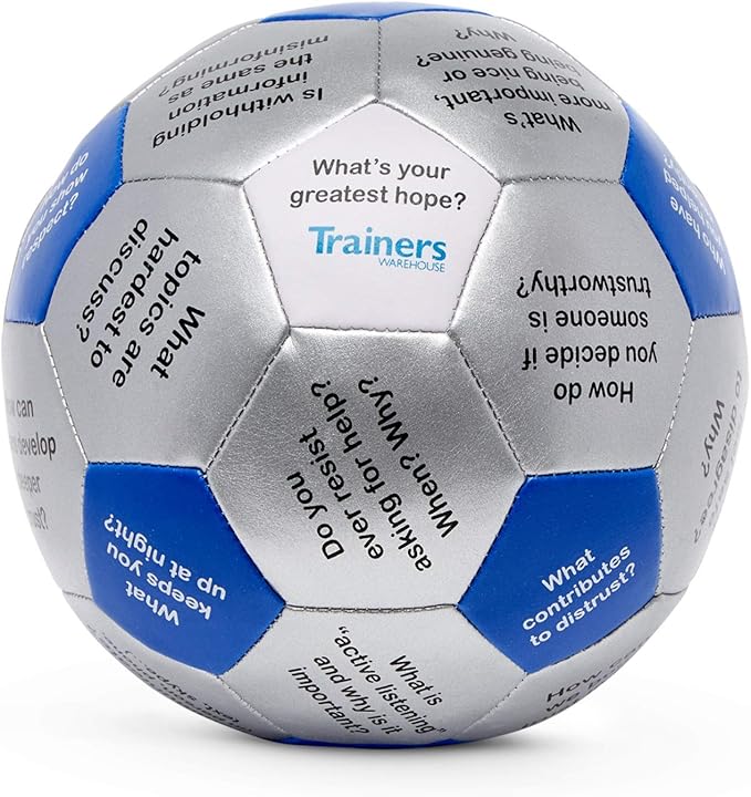 Trainers Warehouse 6" Thumball Collection, 32 Prompts for Conversation, Team Building, Relationship and Training
