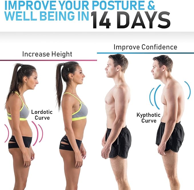 Thoracic Back Brace Posture Corrector- Magnetic Lumbar Back Support Belt-Back Pain Relief, Improve Thoracic Kyphosis, for Lower and Upper Back Pain Men & Women (White, Small)