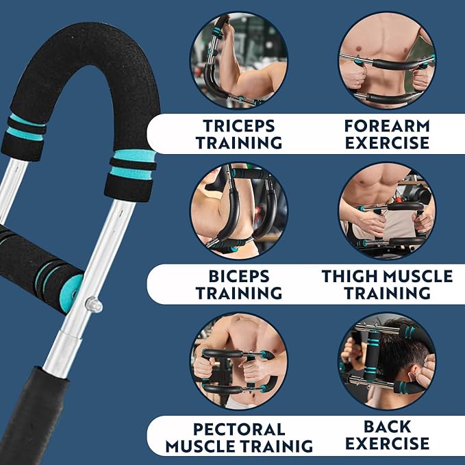 Twister Arm Trainer Pro - Adjustable Shaker Twister Arm Chest Exerciser Home Workout Equipment for Men & Women, Portable Fitness Exercise Equipment, Ultimate Shoulder Muscle Training