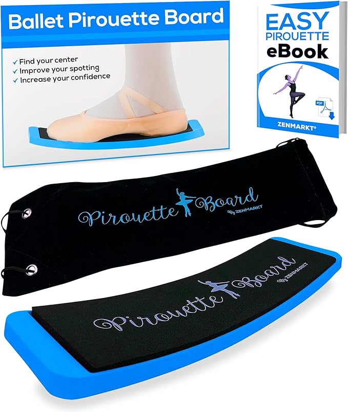 Zenmarkt Turning Boards for Dancers - Ballet Spin Boards for Dancers, Ice Skaters, Cheerleaders, and Gymnasts - Specially Designed to Improve Your Turns, Balance, and Stability - Home Dance Equipment