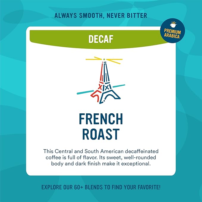 Cameron's Coffee Roasted Whole Bean Coffee, Organic Decaf French Roast, 4 Pound