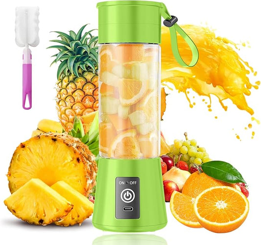 Portable Personal Size Mini Blender - 2025 Upgraded Cordless Blender for Smoothies & Shakes, Type-C Rechargeable, 380Ml Traveling BAP Free Juicer Cup for Sports/Travel/Home, 20000Rpm/Min Speed