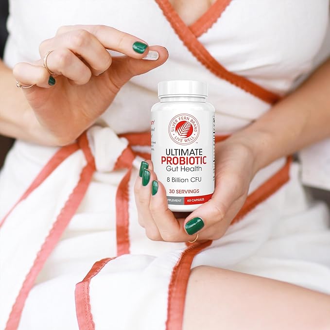 Silver Fern Ultimate Probiotic 2-Pack β Probiotics for Women & Men β 8 Billion CFU Spore-Forming Gut Health Supplement β DNA Verified, Vegan Probiotic, Shelf-Stable, High Survivability β 120 Capsules