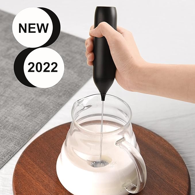 Handheld Coffee Frother,USB-Rechargeable Hand Frother,Adjustable Handheld Milk Frother for Cappuccinos, Hot Chocolate, Milkshakes, Egg Mix