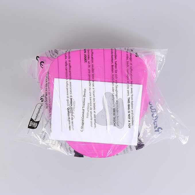 RESTCLOUD Neck and Shoulder Relaxer, Cervical Traction Device for TMJ Pain Relief and Cervical Spine Alignment, Chiropractic Pillow, Neck Stretcher (Purple)