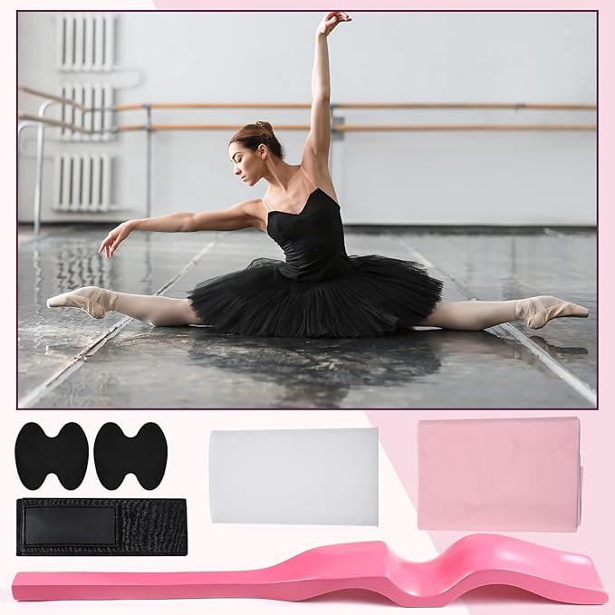 Ballet Foot Stretcher Set Dance Stretching Equipment Pine Dance Feet Arch Enhancer with Elastic Stretch Band 2 Pads Leg Strap Carry Bag for Dancers Gymnastics Yoga Flexibility Workout