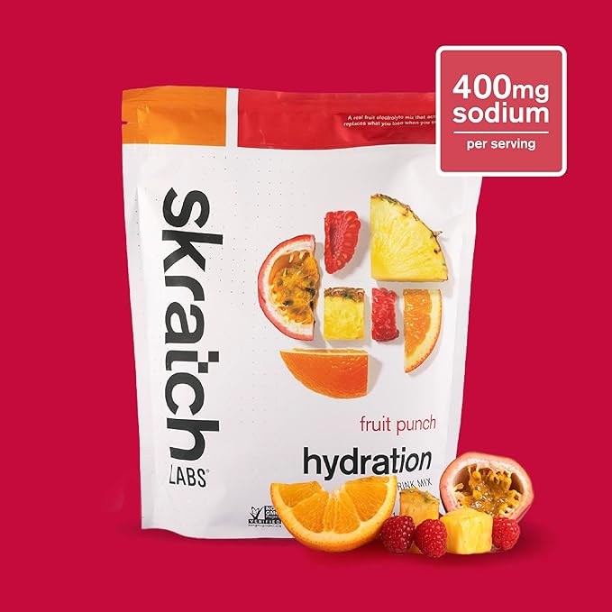 Skratch Labs Hydration Powder | Sport Drink Mix | Electrolytes Powder for Exercise, Endurance, and Performance | Fruit Punch | 60 Servings | Non-GMO, Vegan, Kosher