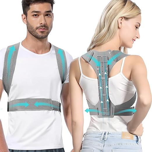Yeelan Posture Corrector for Women and Men, Back Straightener Posture Corrector, Adjustable Back Brace, Back Support Brace for preventing hunchbacks, Back Pain, and Sore Shoulders