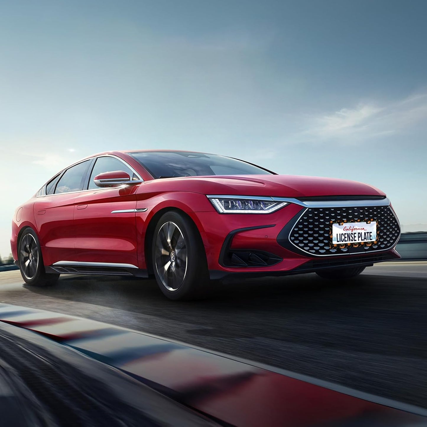 Halloween License Plate Frame Pumpkin Bats License Plate Stainless Steel Funny License Plate Holder for Men Women Universal Colorful Car Accessories Decoration 12.3" x 6.3"