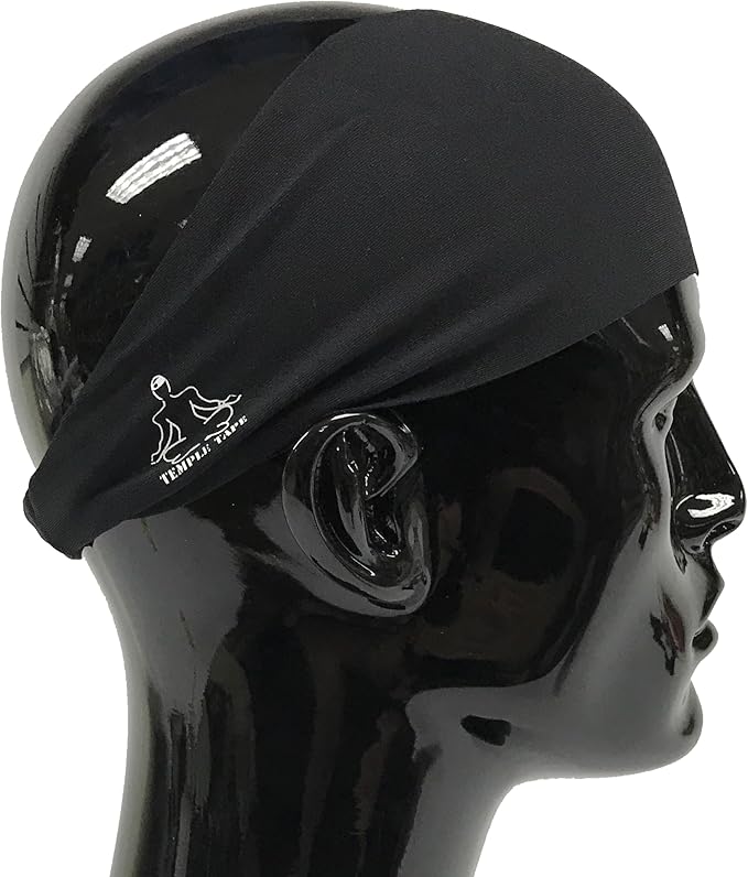 Headbands for Men and Women - Mens Sweatband & Sports Headband Moisture Wicking Workout Sweatbands for Running, Cross Training, Yoga and Bike Helmet Friendly