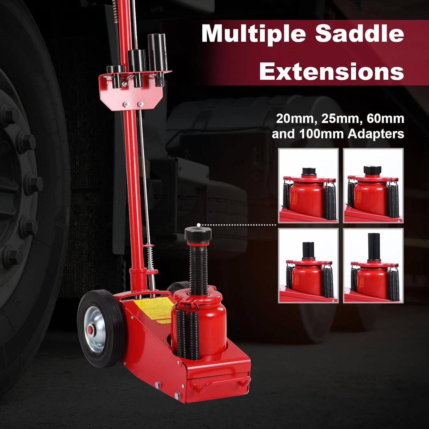 Stark USA Heavy Duty 35-Ton Air Hydraulic Floor Jack for Trucks (70,000lbs) Capacity Service Floor Jack Repair Lifting Tool Shop Air Lift Truck