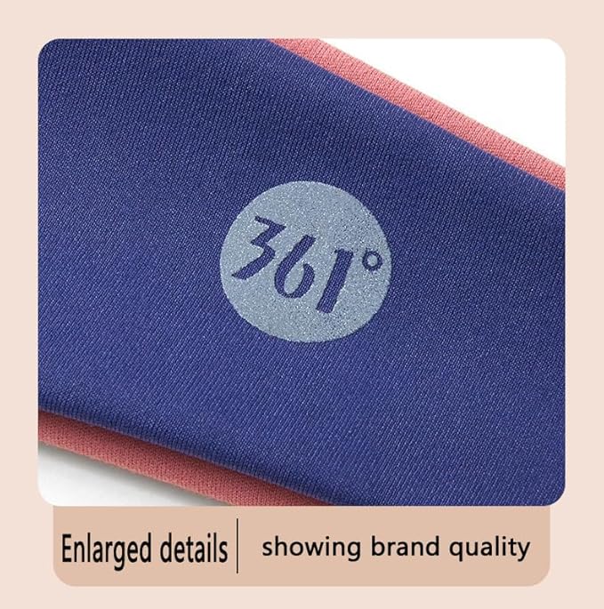 Women's Ice-Feeling Sports Headband Quick-Drying Cooling Sweatband Moisture Wicking Non Slip Exercise Sweat Band for Women Workout Running Tennis Yoga Fitness