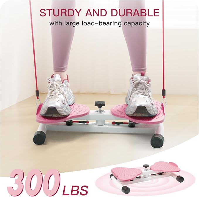 Waist Twisting Machine Pilates Twister Ab Twister Board with 300 lbs Capacity, Noiseless Home Gym Equipment for Core Exercise Slim Waist Belly Fat Workout for Women