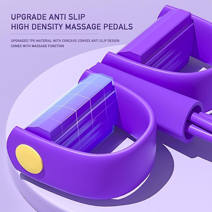 6 Tube Pedal Ankle Puller with 8 Shape Resistance Band, Fitness Resistance Bands for Women, Exercise Bands with Handles, Workout Bands for Abdomen, Waist, Leg, Hip