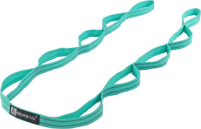 Premium Durable Stretch Straps with Loops, Stretching Strap for Physical Therapy, Multi-Loop Yoga Strap Fitness Exercise Strap for Yoga, Pilates, Dance, Flexibility&Exercise